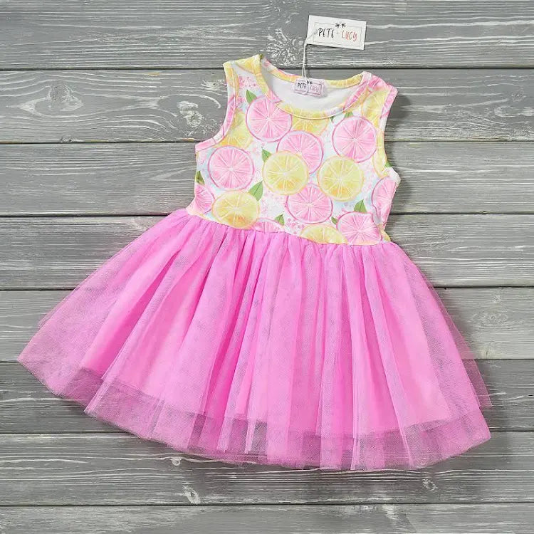 Pete & Lucy Lemon Burst Tulle Dress