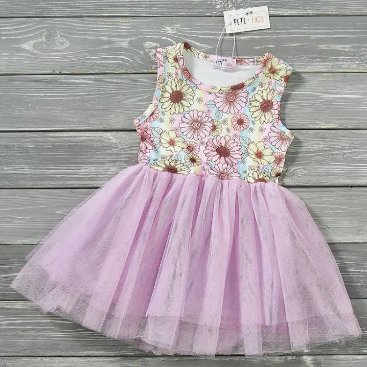 Pete & Lucy Summer Daisy Tulle Dress