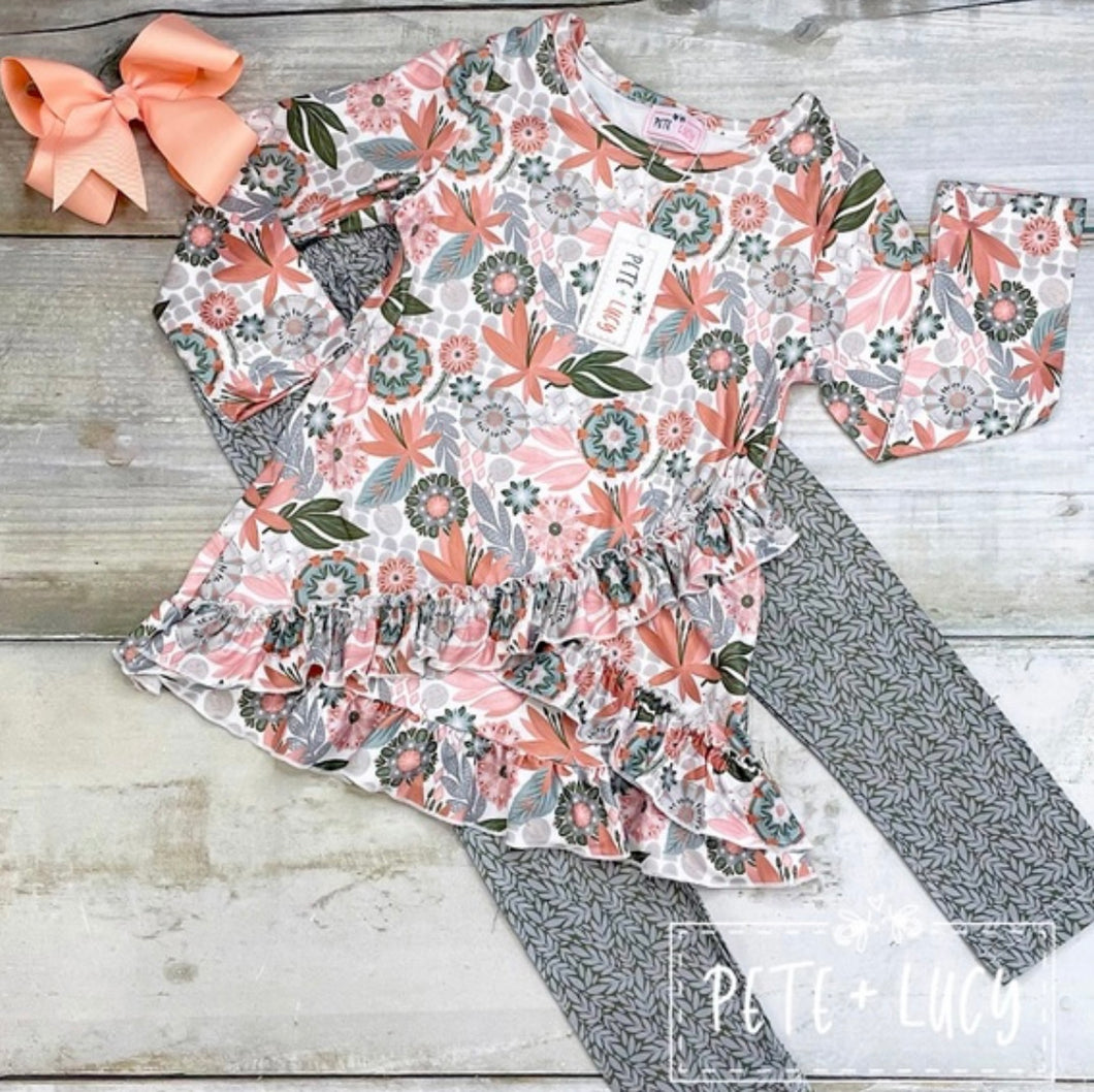 Pete & Lucy Kalahan Floral Pant Set