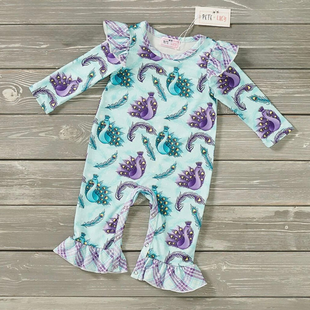 Pete & Lucy Mystical Peacock Romper