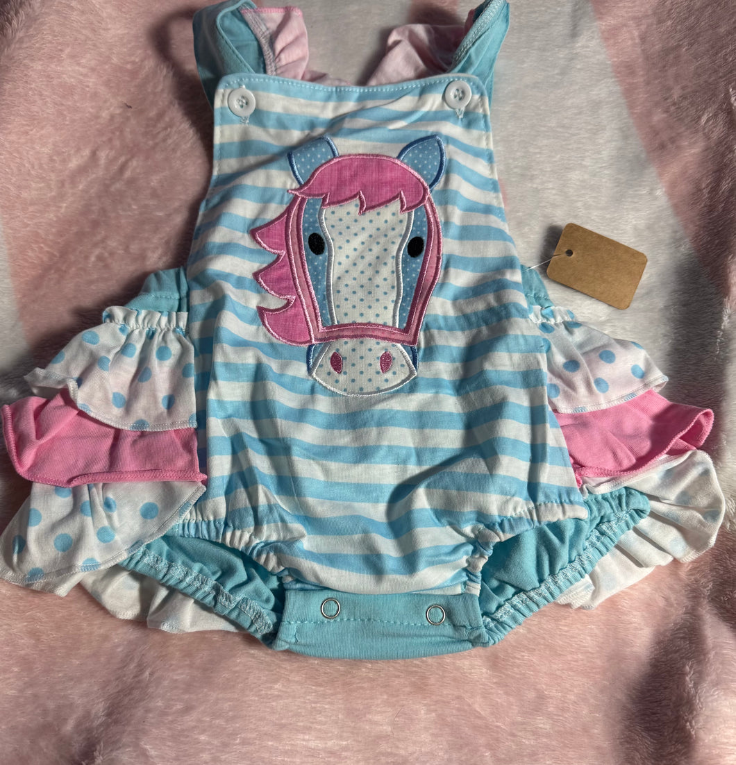 Pony Overall Romper