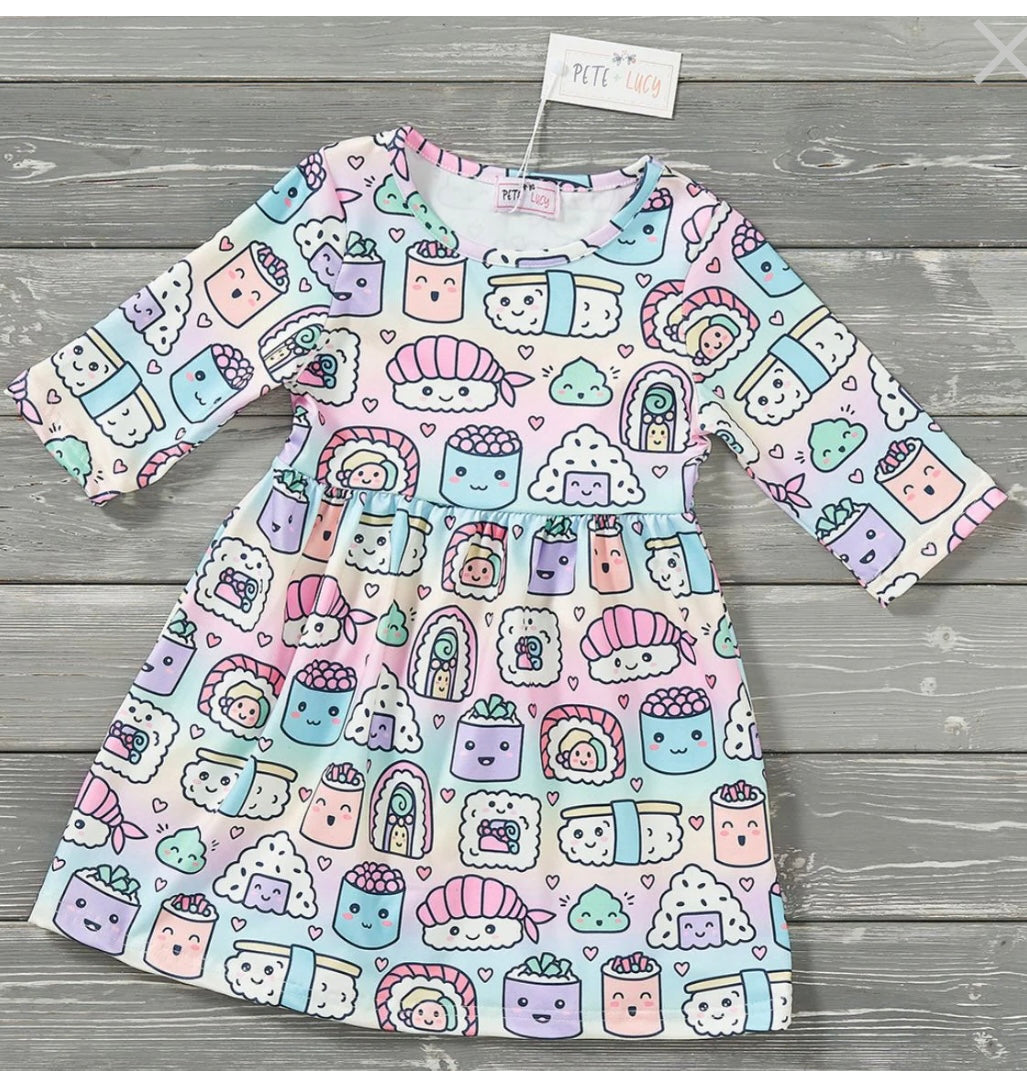 Pete and Lucy Sushi Friends Dress