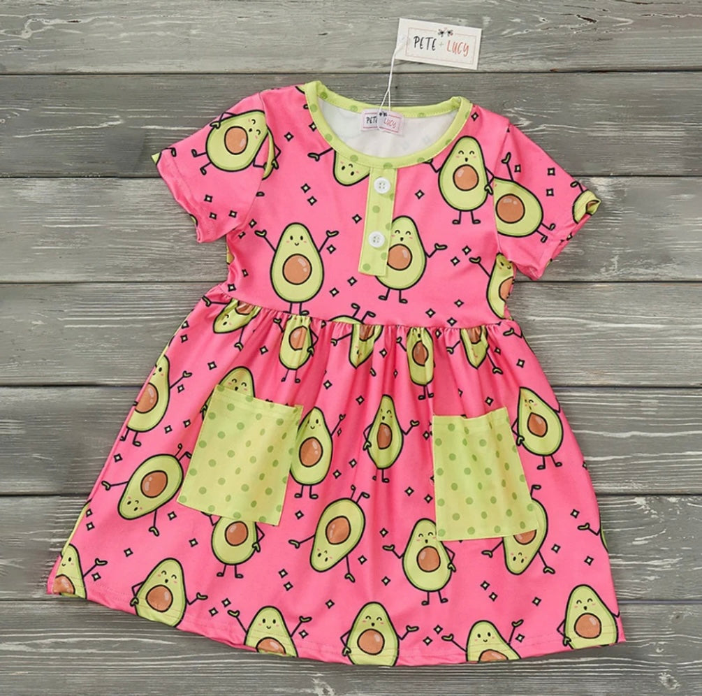 Pete & Lucy Adorable Avocado Dress
