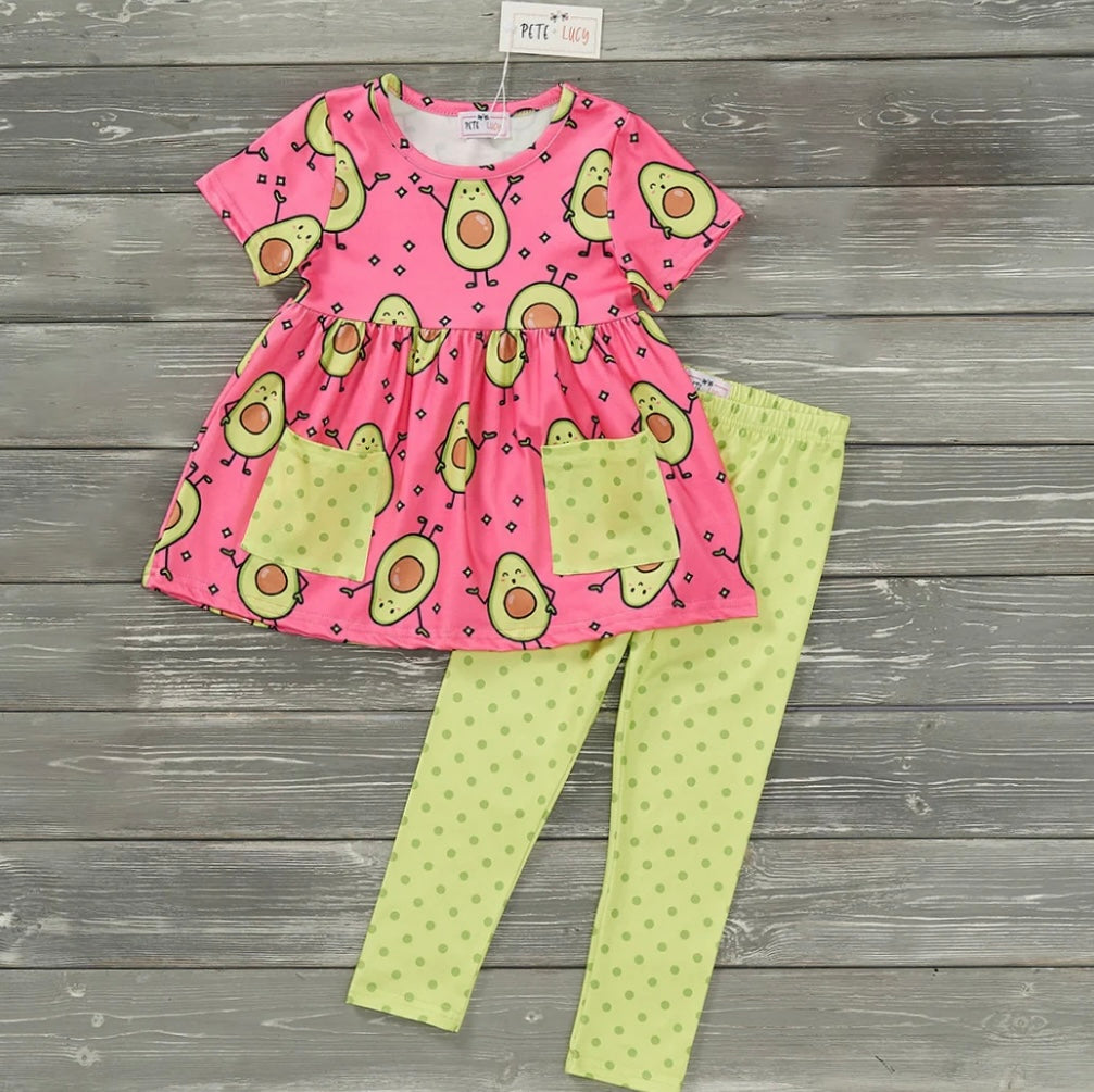 Pete & Lucy Adorable Avocado 2pc