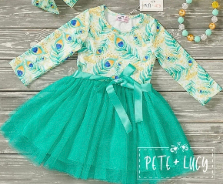 Pete & Lucy Peacock Tulle Dress