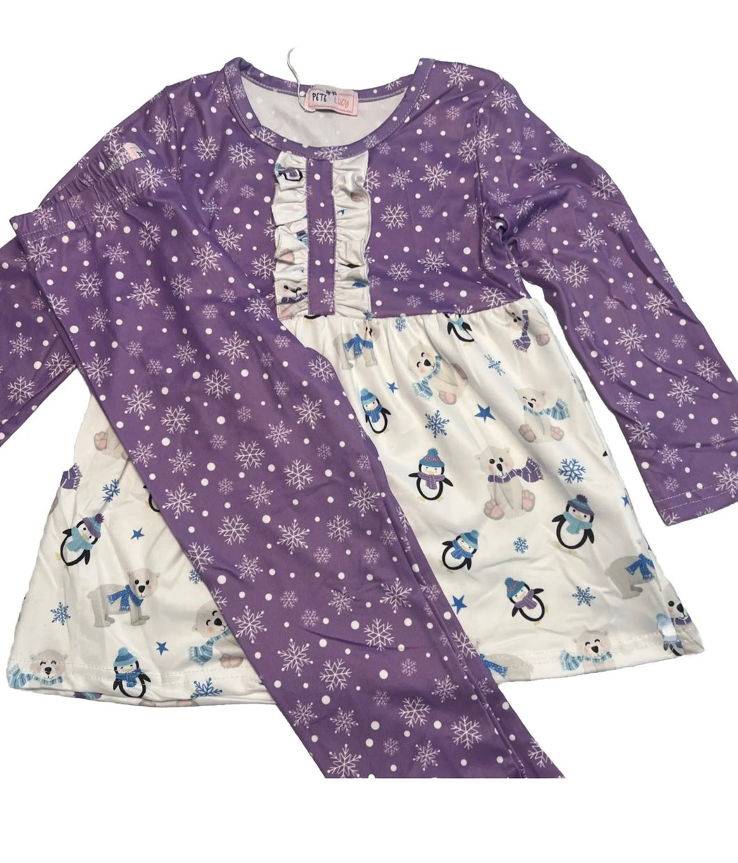 Pete & Lucy Polar Bear Christmas Pant Set
