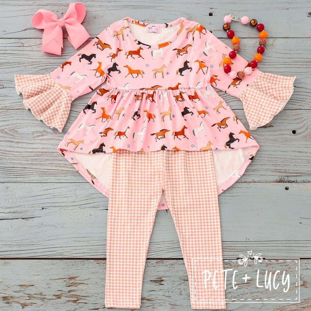 Pete and Lucy Wild Horses Pant Set