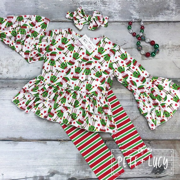 Pete and Lucy Elf Shenanigans Pant Set