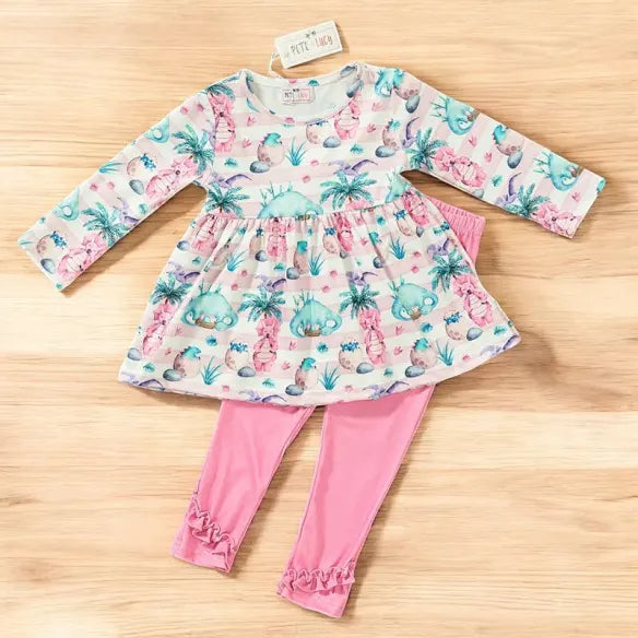 Pete and Lucy Baby Dino Pant Set