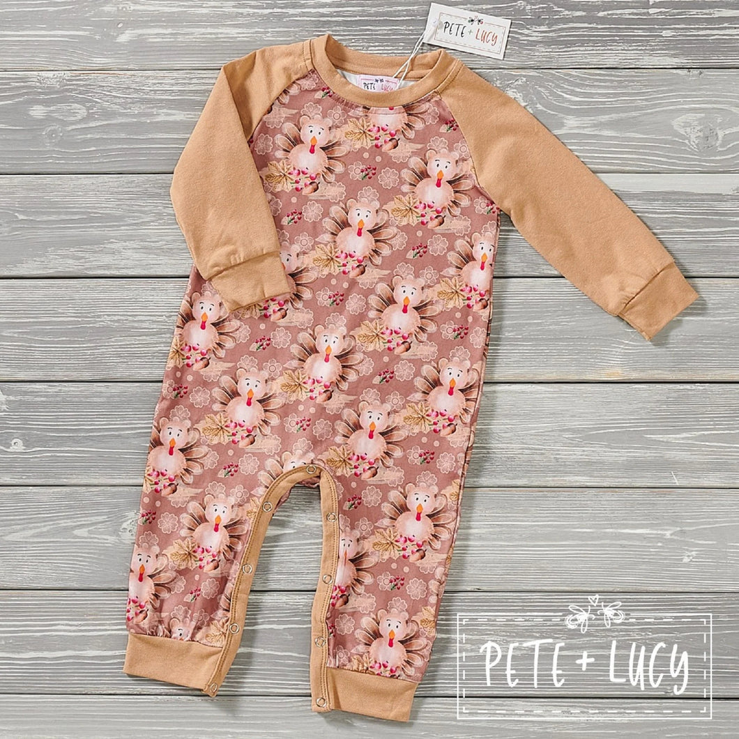 Pete and Lucy Unisex Turkey Romper