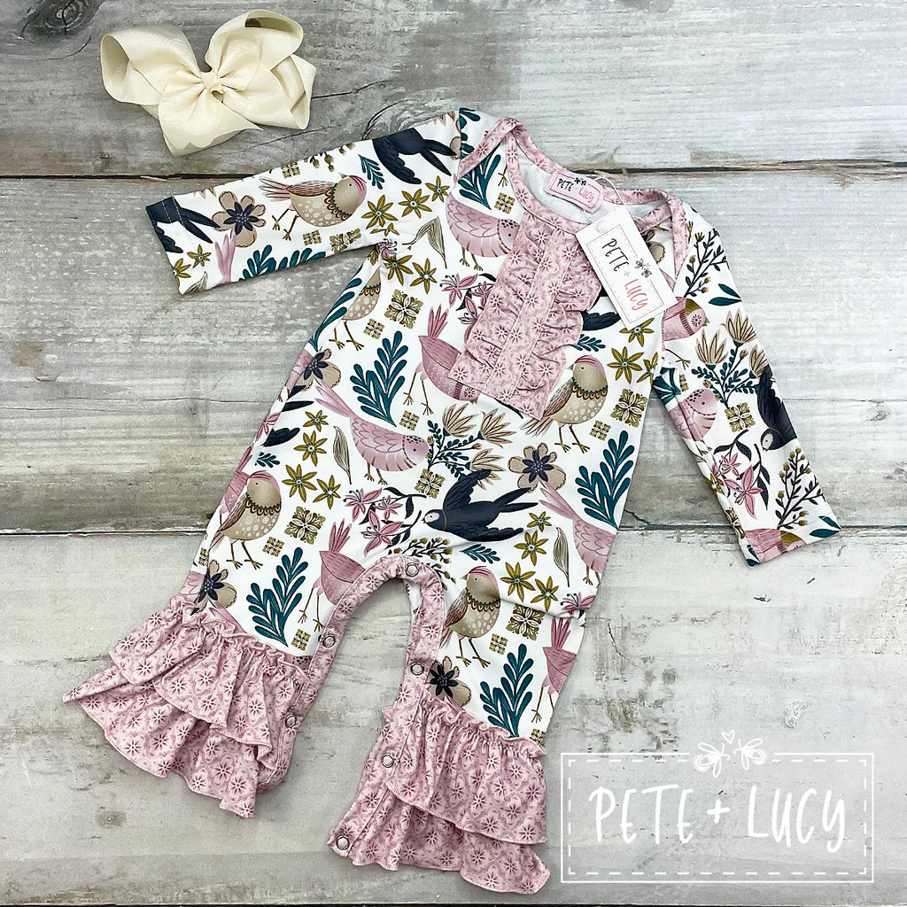 Pete and Lucy Wild Bird Romper