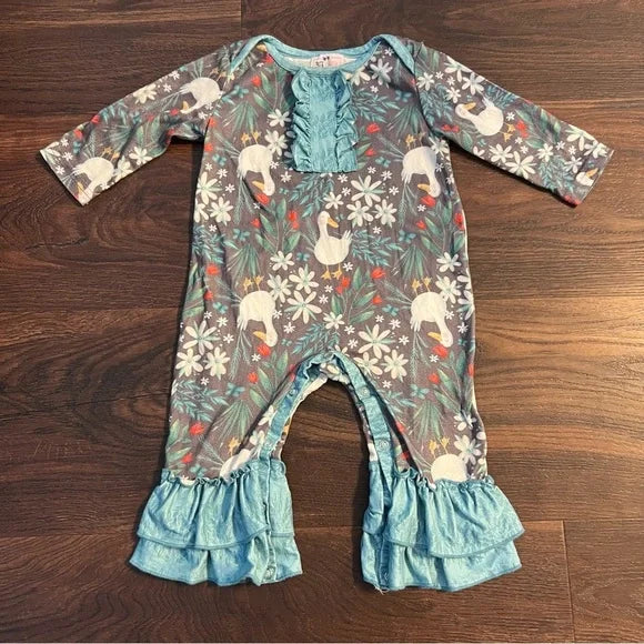 Pete and Lucy Duck Duck Goose Romper
