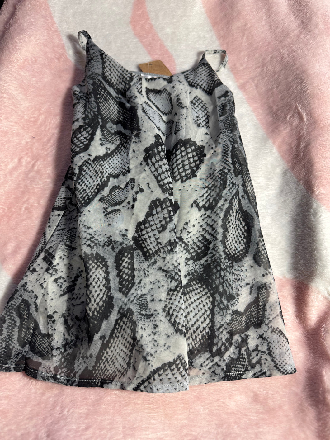 Snake Print Cami Dress