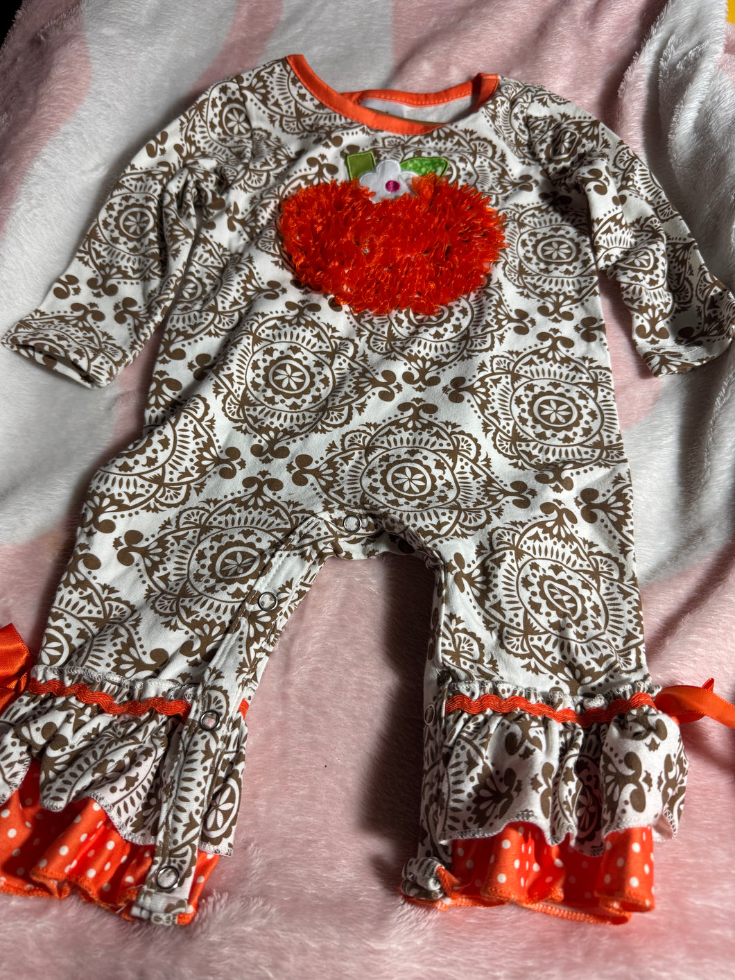 Antique Pumpkin Romper