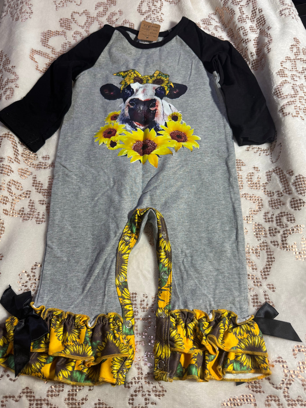 Daisy Cow Romper