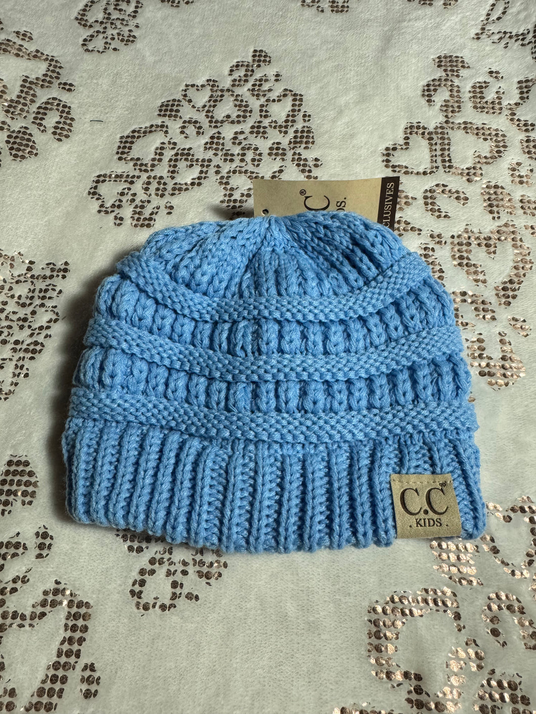 Light Blue Kids C.C Beanie