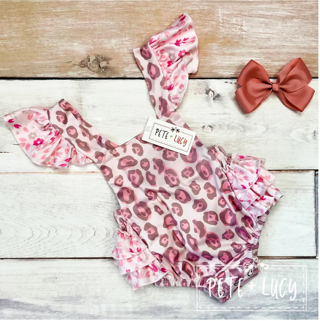 Pete & Lucy Lovely Leopard Romper