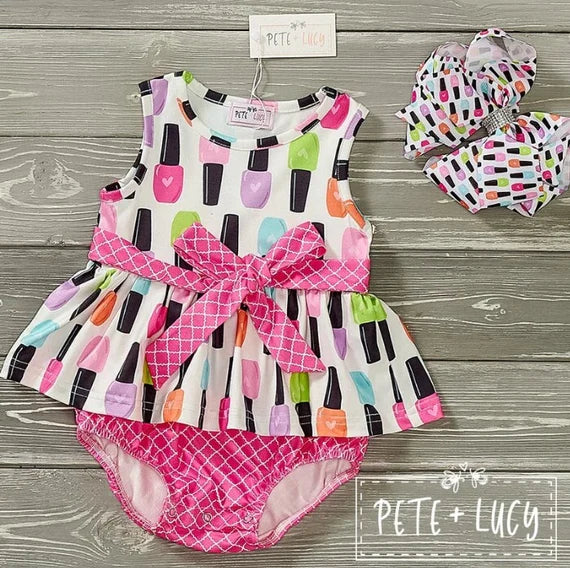 Pete & Lucy Nail Polish Romper