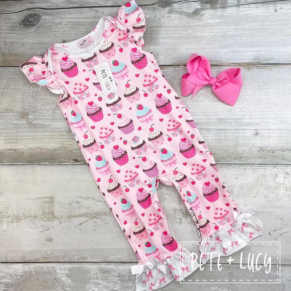 Pete & Lucy Cupcake Cutie Romper