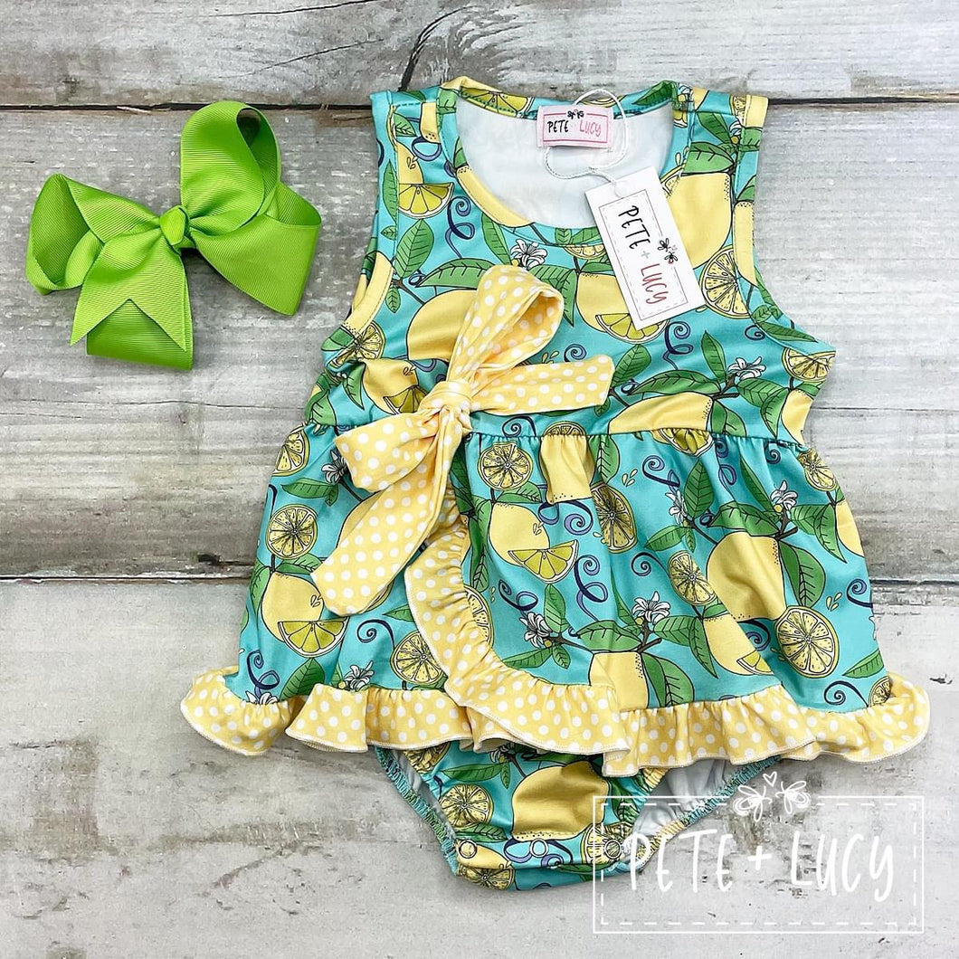 Pete & Lucy Lucious Lemon Romper