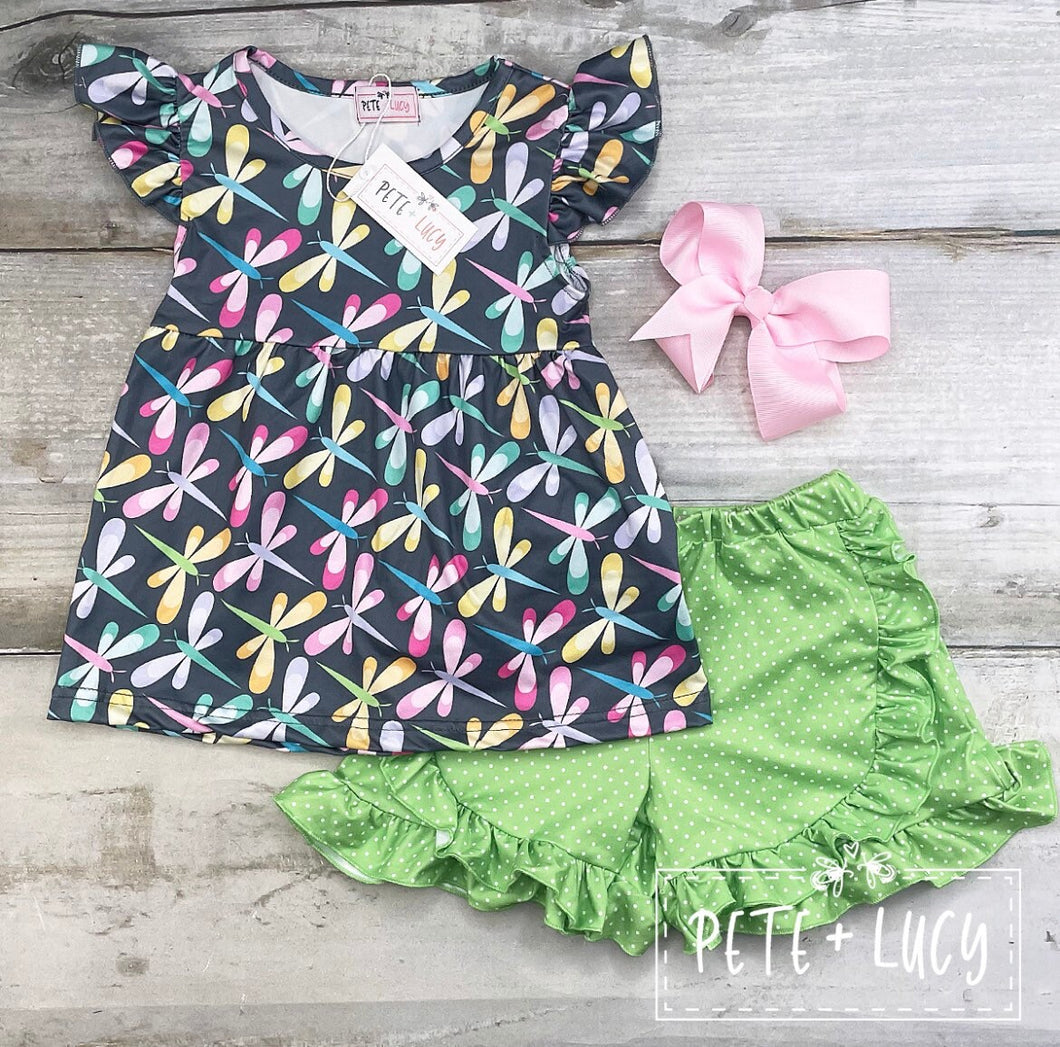 Pete & Lucy Dragonfly Short Set