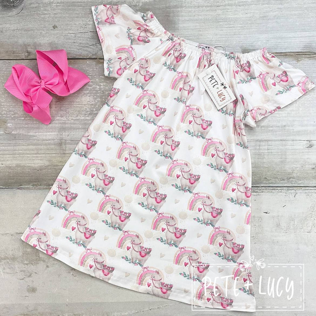 Pete & Lucy Happy Llama Dress