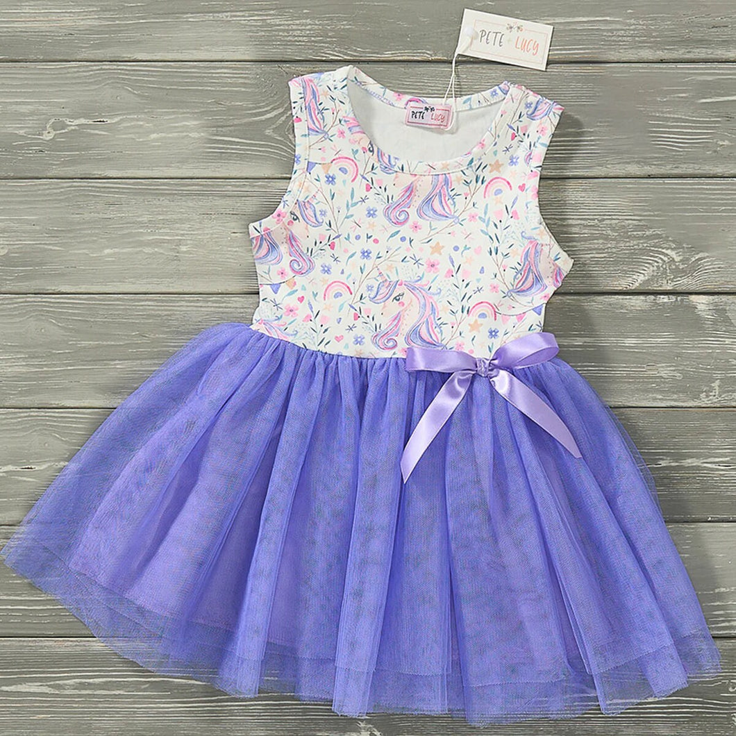 Pete and Lucy Lovely Unicorn Tulle Dress