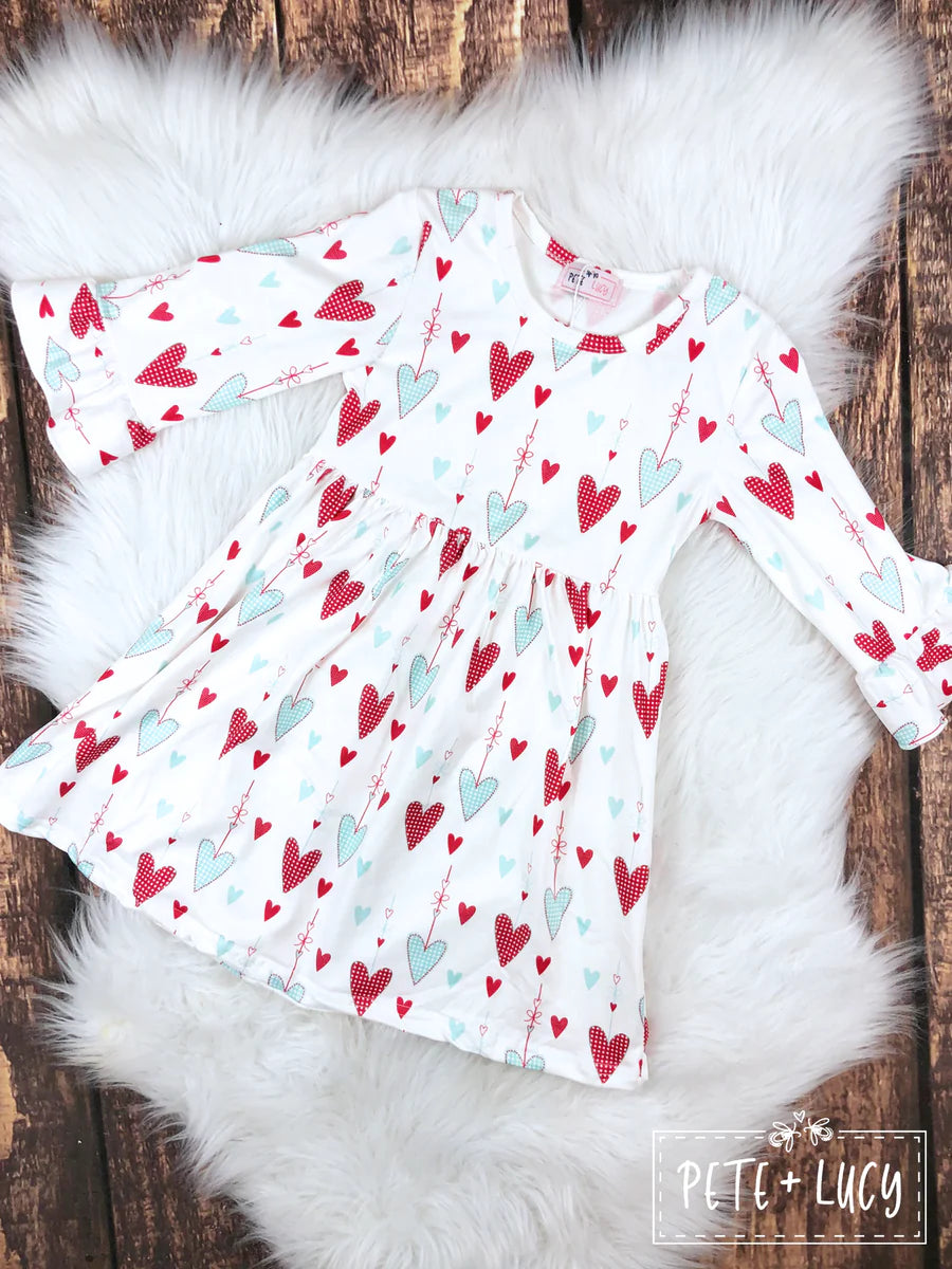 Pete & Lucy Valentine Hearts Dress