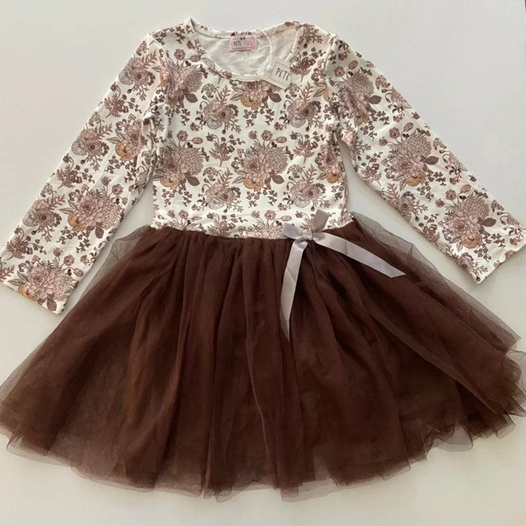 Pete & Lucy Brown Floral Dress