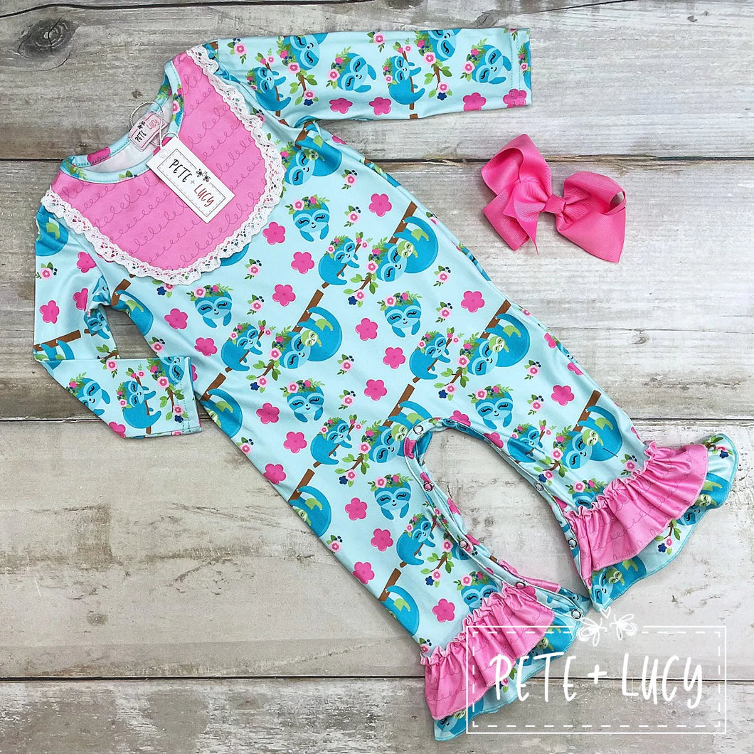 Pete & Lucy Silly Sloths Romper