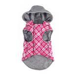 Load image into Gallery viewer, Pink Plaid Puffer Jacket
