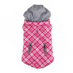 Load image into Gallery viewer, Pink Plaid Puffer Jacket
