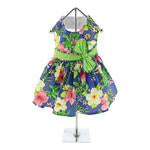 Blue Hawaiian Dress w/ matching leash