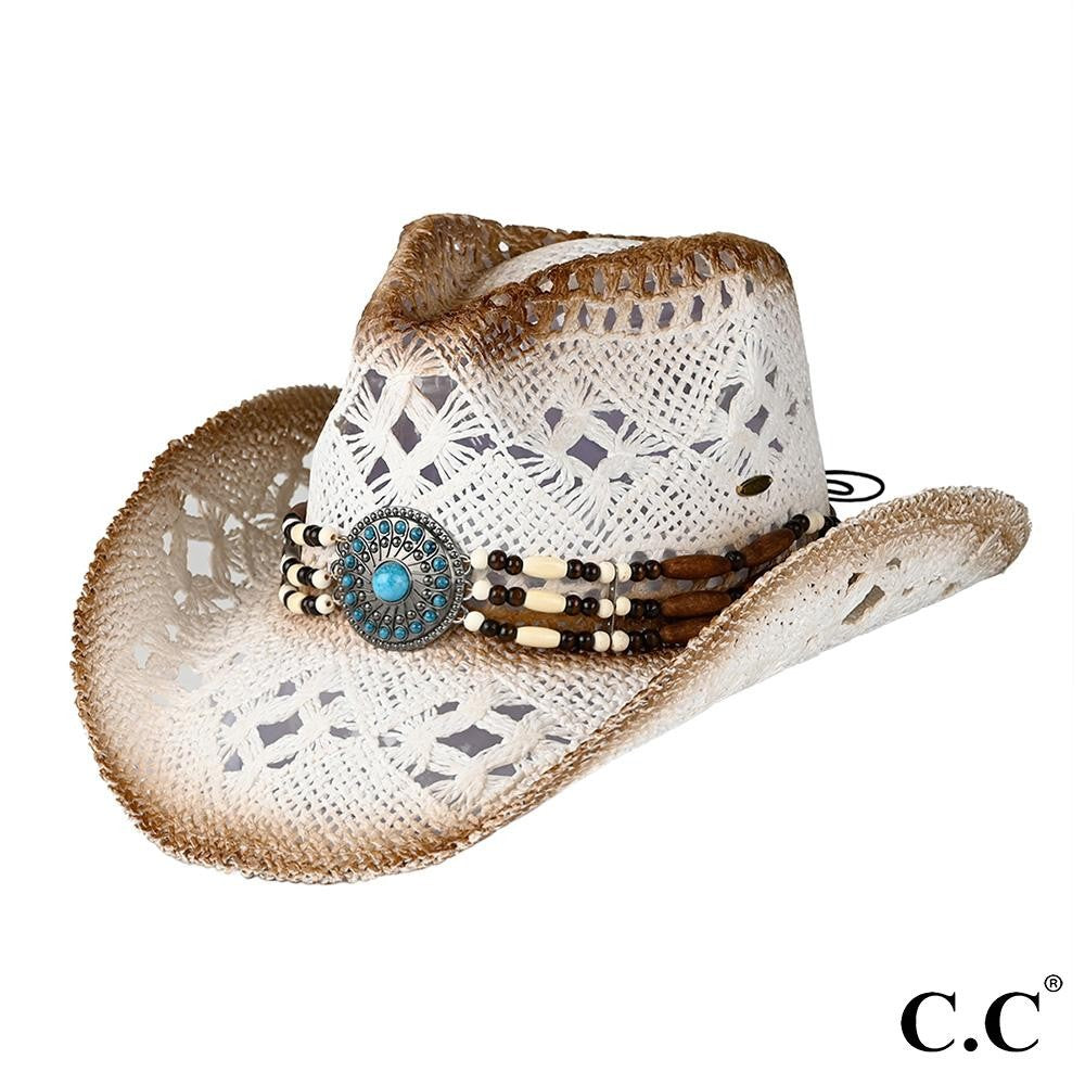 White Western Hat