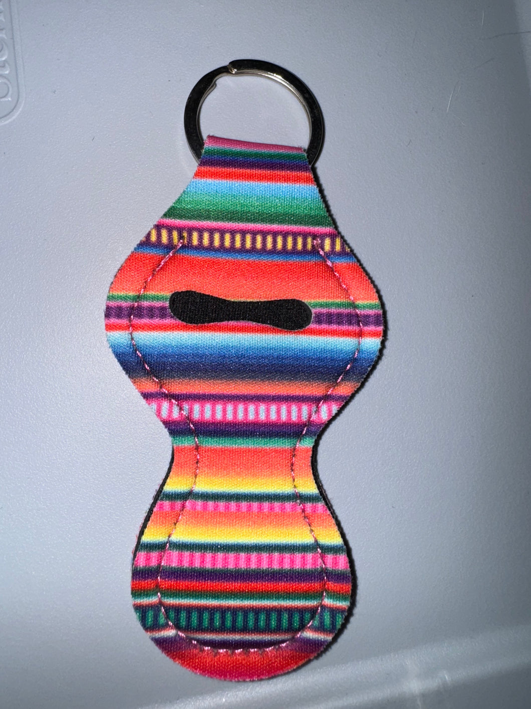 Serape Lip Balm Keychain Holder