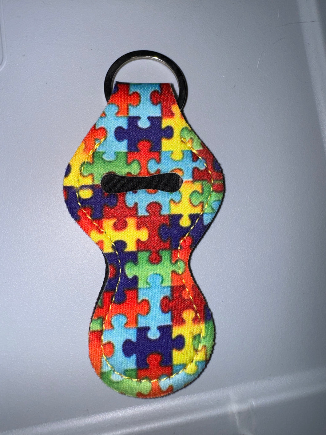 Autism Lip Balm Keychain Holder
